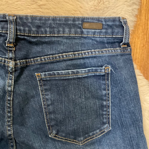 Kut From The Kloth Denim Shorts Size 14 Womens Cuffed Dark Wash 6" Inseam - Picture 7 of 8
